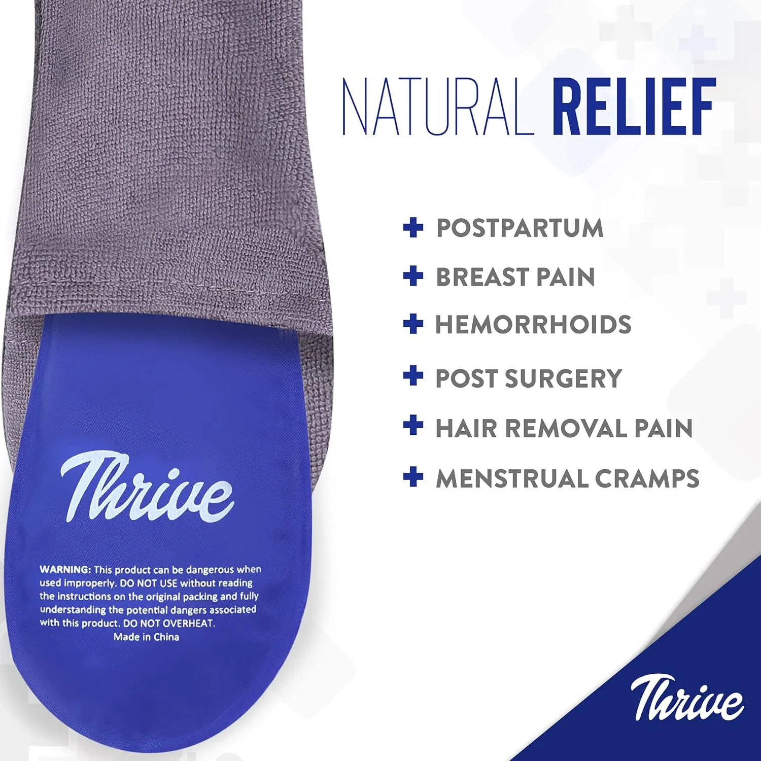 Thrive Perineal Ice Packs for Postpartum, Hemorrhoid Care & Pain Relief