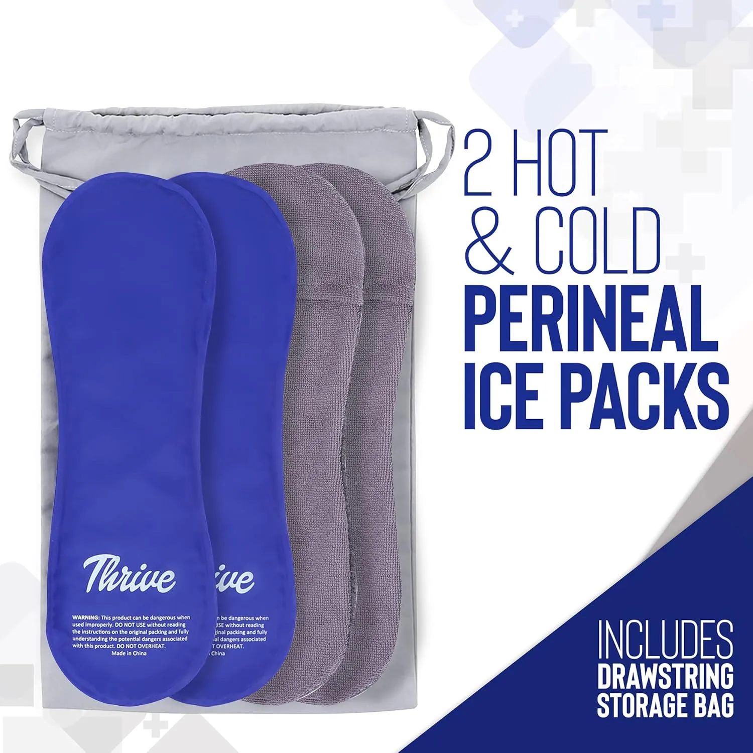 Thrive Perineal Ice Packs for Postpartum, Hemorrhoid Care & Pain Relief