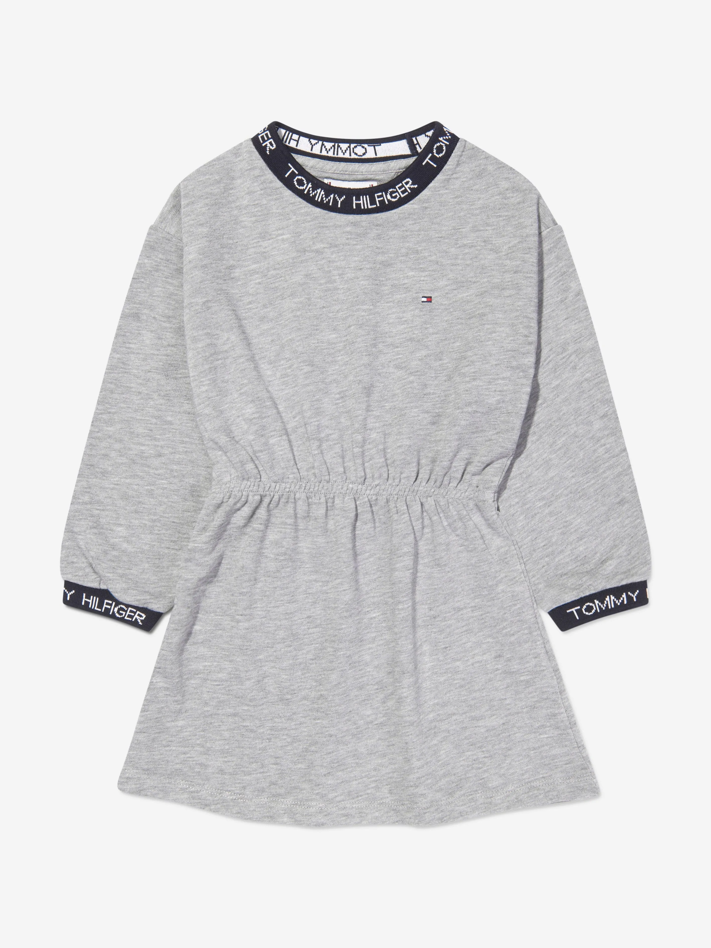 Tommy Hilfiger Girls Branded Rib Knit Dress