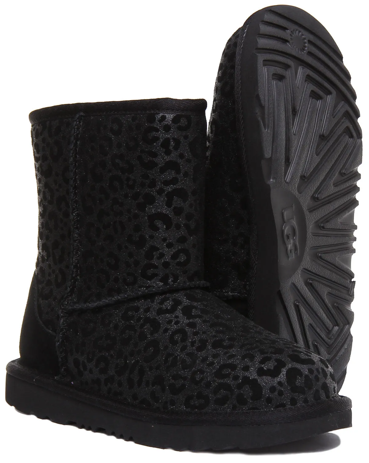 Ugg Australia Classic 2 Glitter Boot In Black For Youth