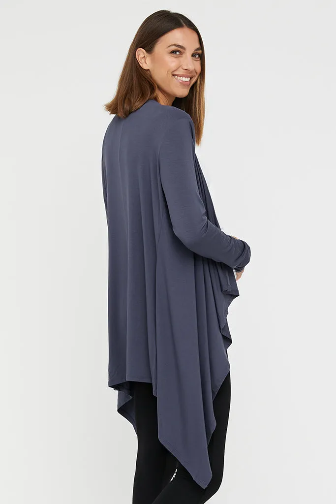 Waterfall Maternity Cardigan - Storm