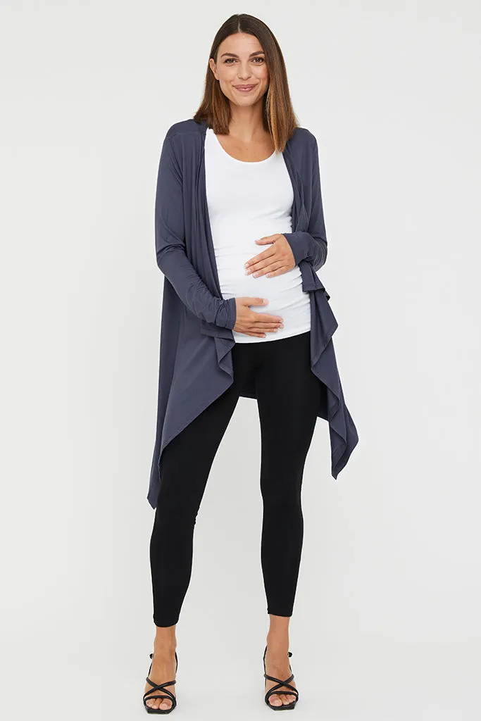 Waterfall Maternity Cardigan - Storm