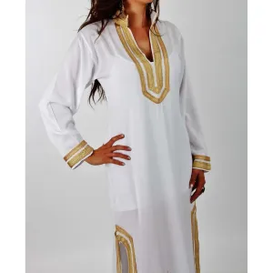 White Moroccan Kaftan -Mariam Style