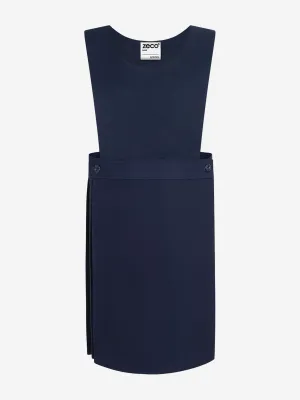 Zeco Girls School Pinafore Dress in Navy